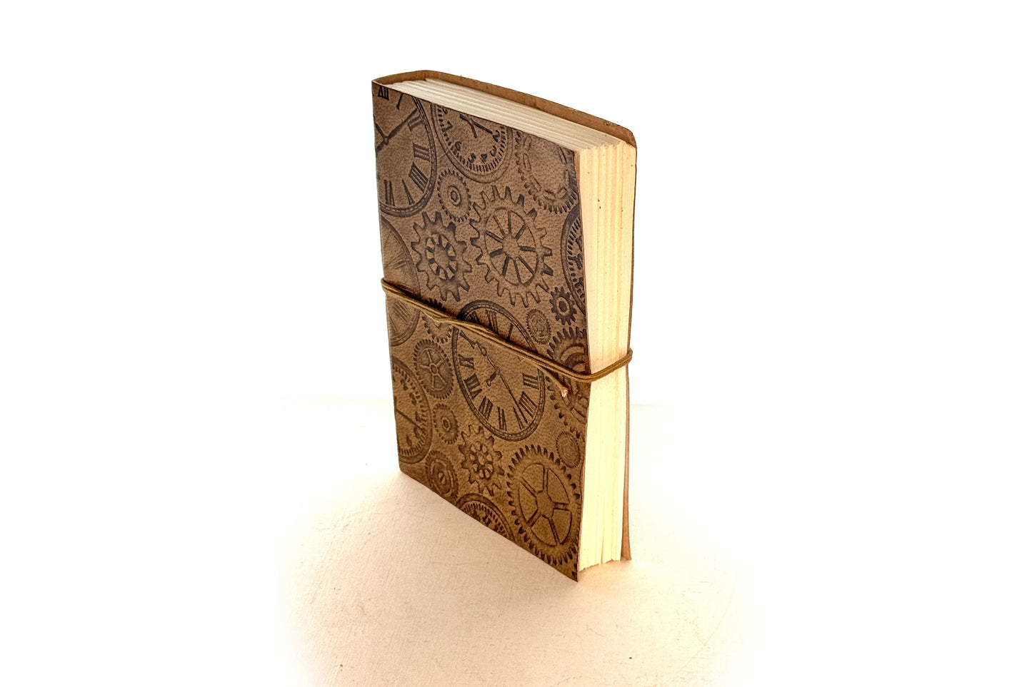 Steampunk Journal with Time embossed images