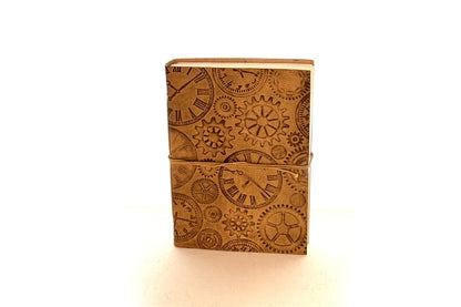 Steampunk Journal with Time embossed images