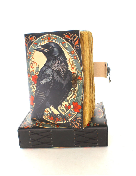 Raven journal leather printed, sold by ea