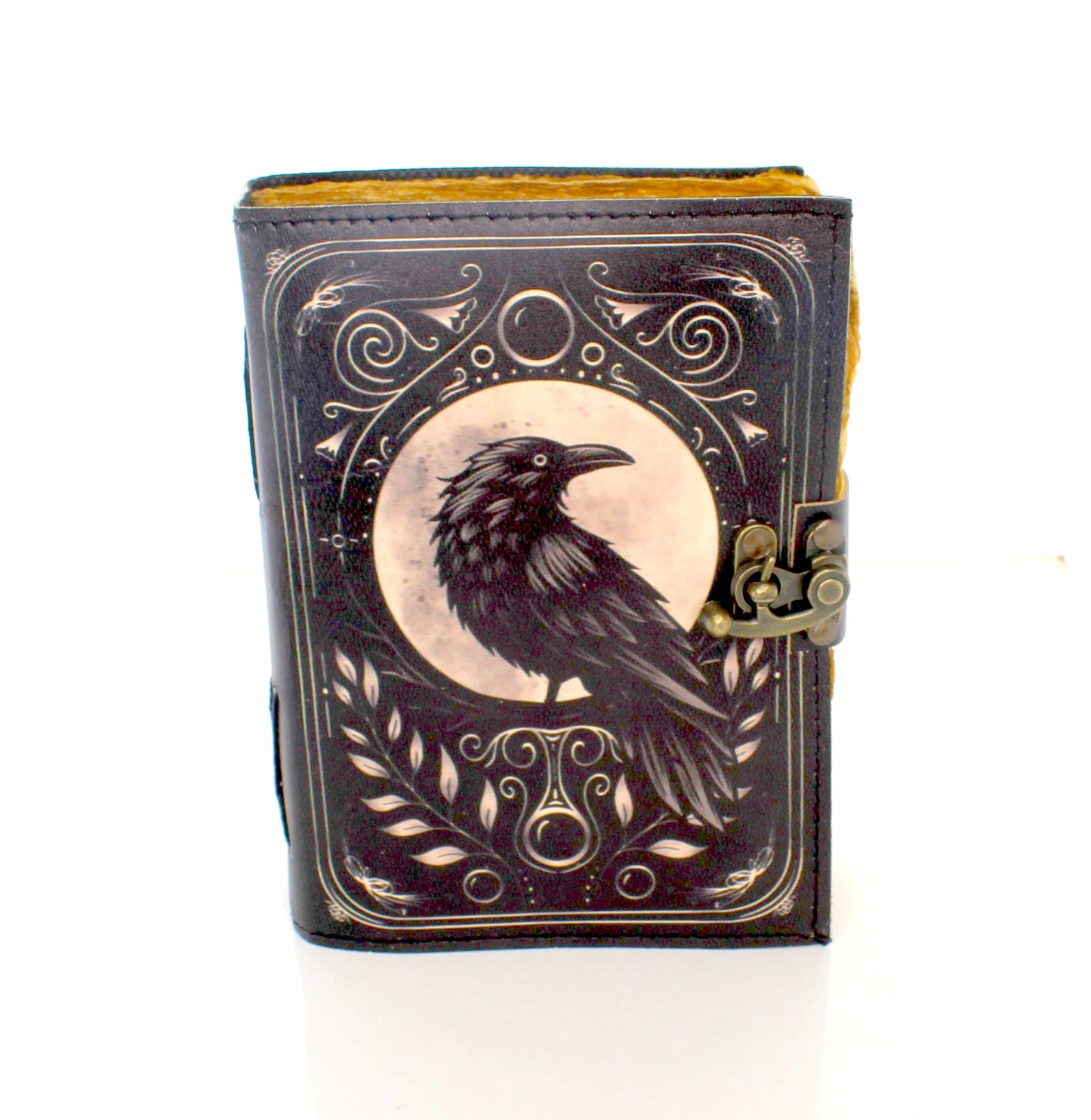 5" x 7" Crow Printed Leather Journal