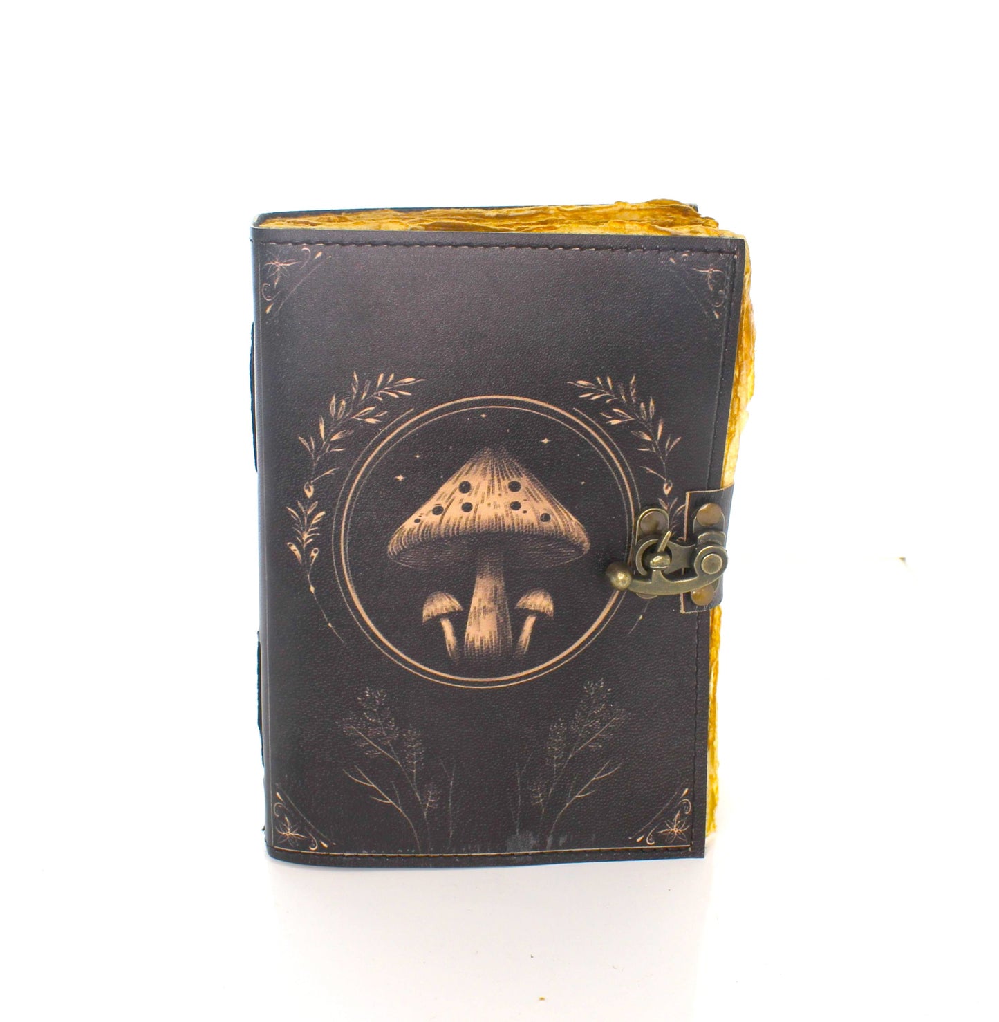 5" x 7" Mushroom Printed Leather Journal