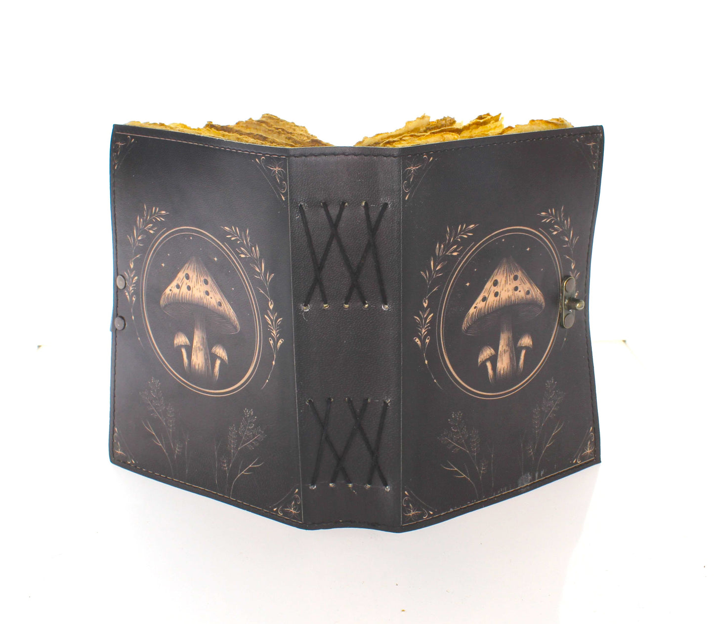 5" x 7" Mushroom Printed Leather Journal