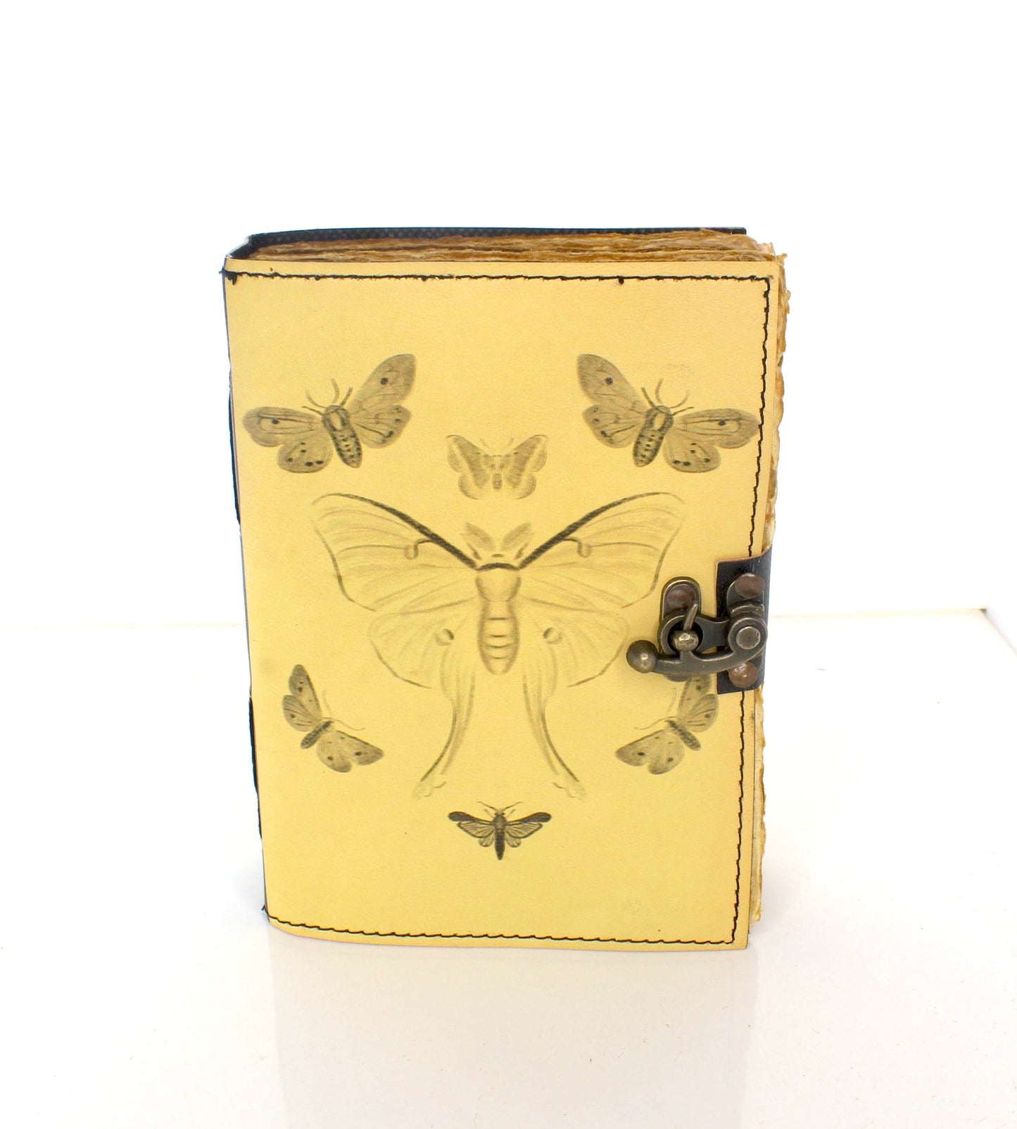 5" x 7" Moth Printed Leather Journal