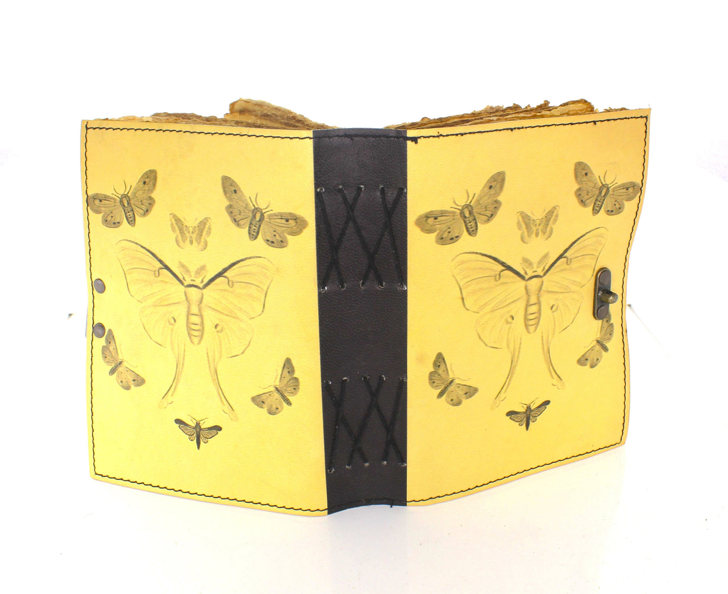 5" x 7" Moth Printed Leather Journal