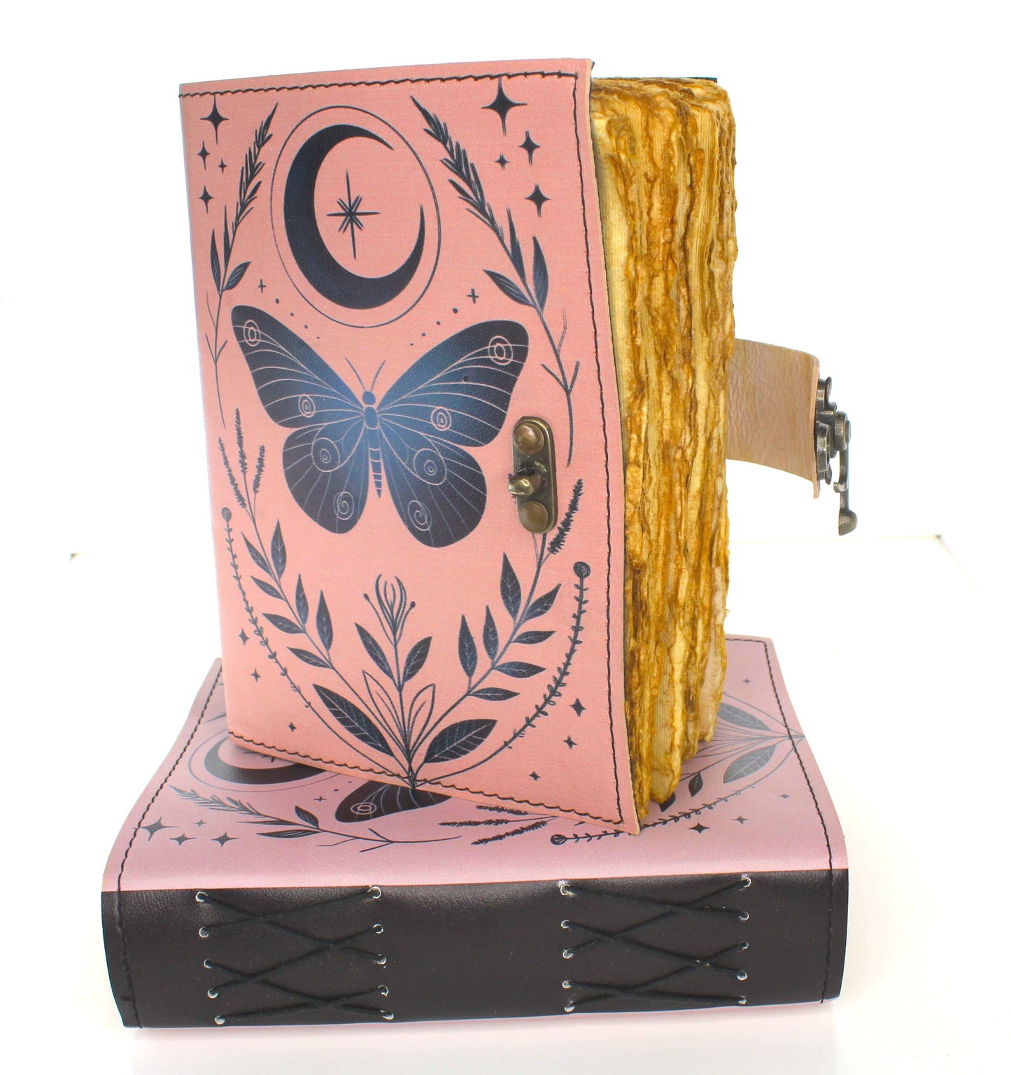 5" x 7" Butterfly Moon Printed Leather Journal