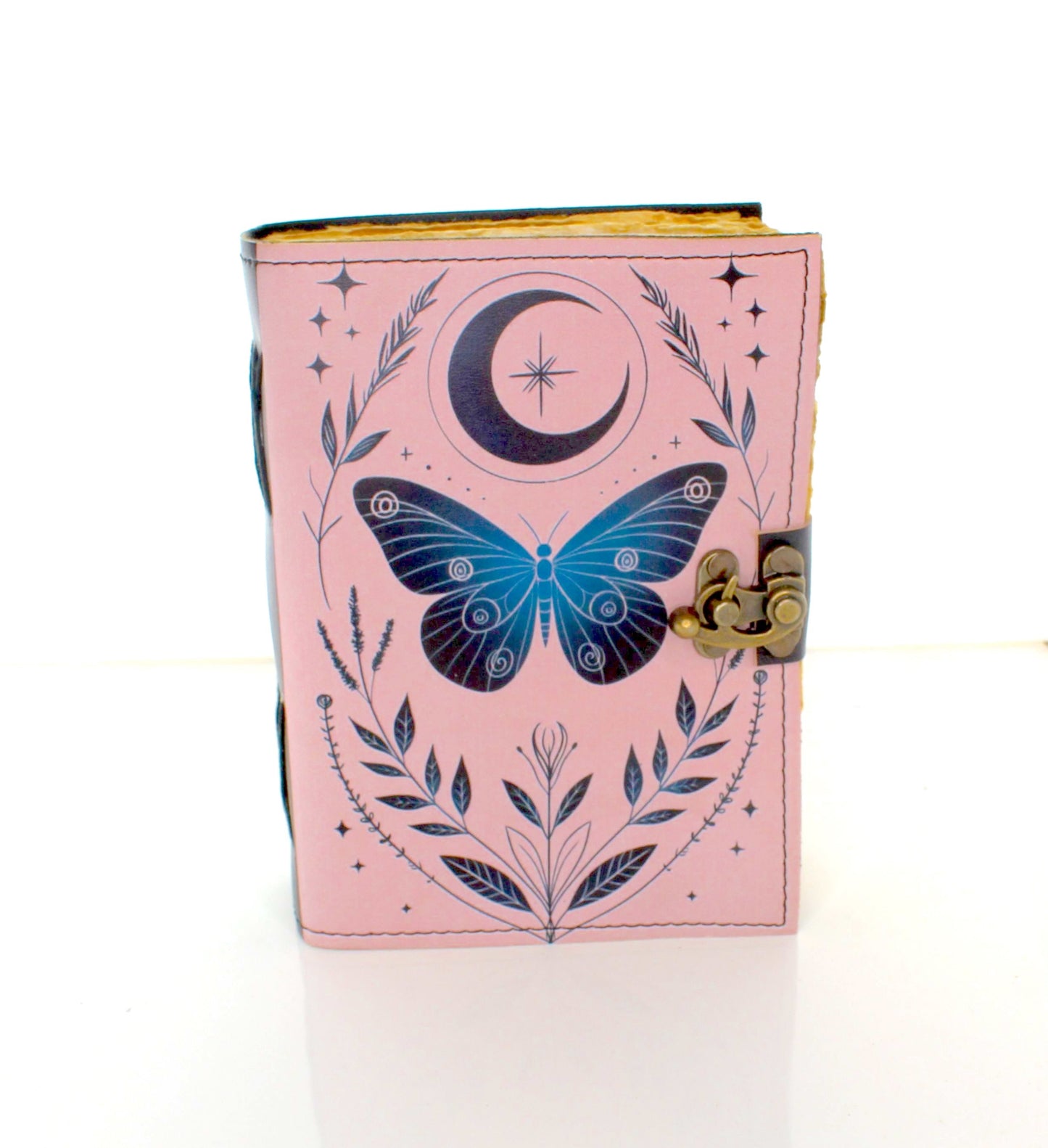 5" x 7" Butterfly Moon Printed Leather Journal