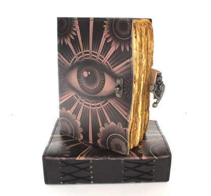 5" x 7" Eye Printed Leather Journal