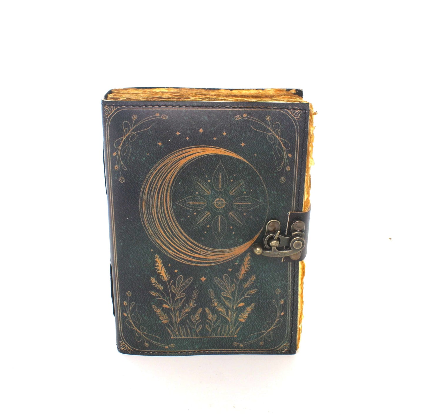 5" x 7" Moon Printed Leather Journal