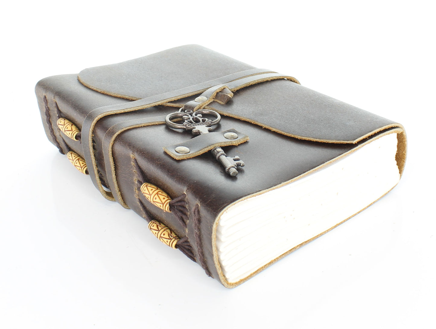 Special Binding Leather Journal with Key, each