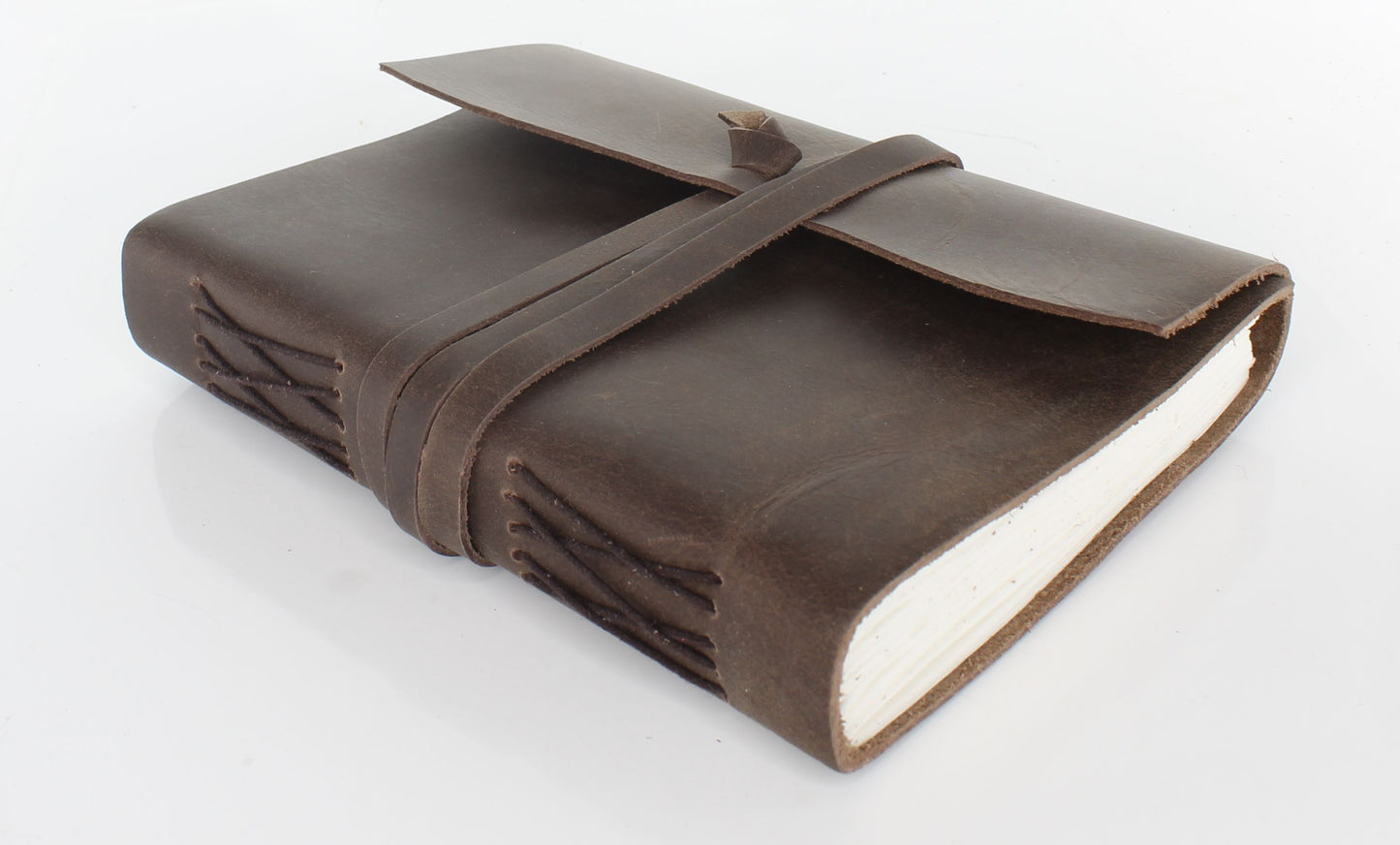 Vintage Leather Journal with String Closure, each