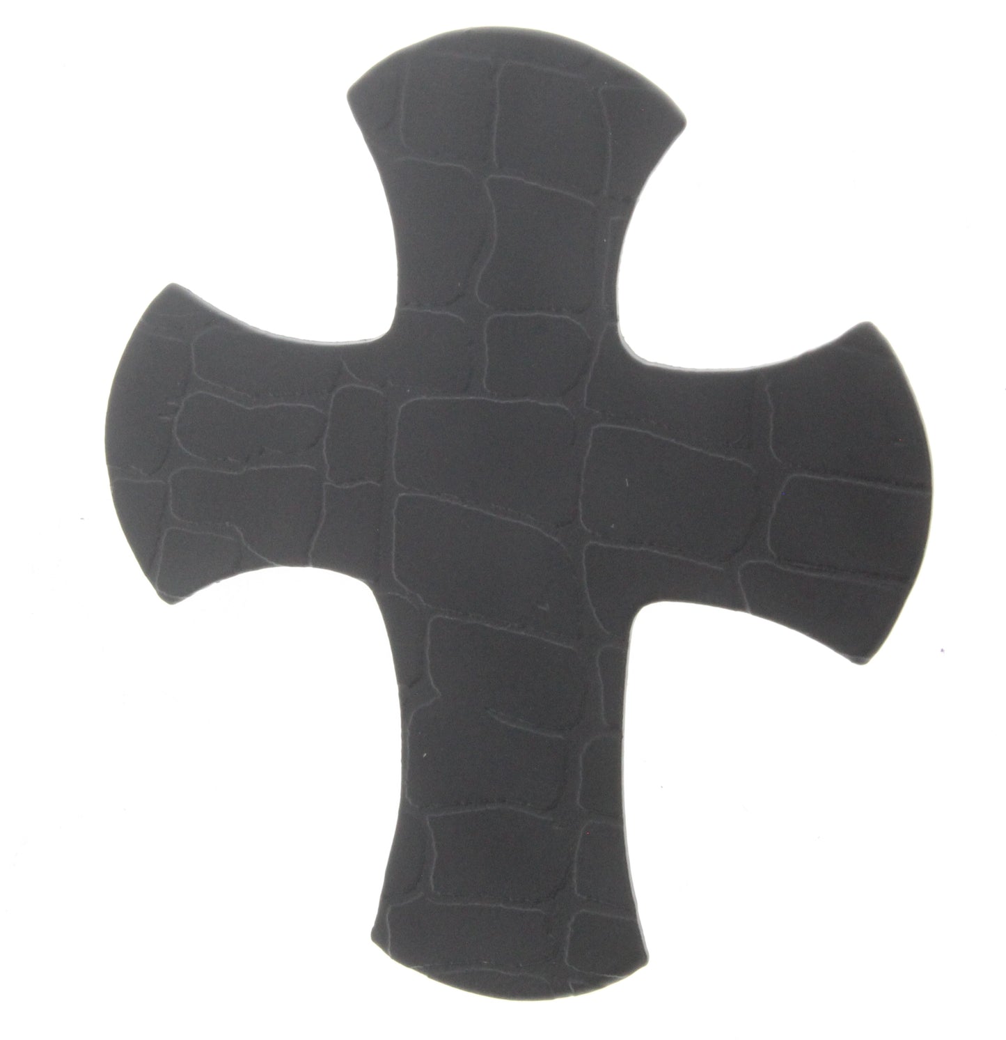 Hide Pattern Cross Pendant w/Ring, ea
