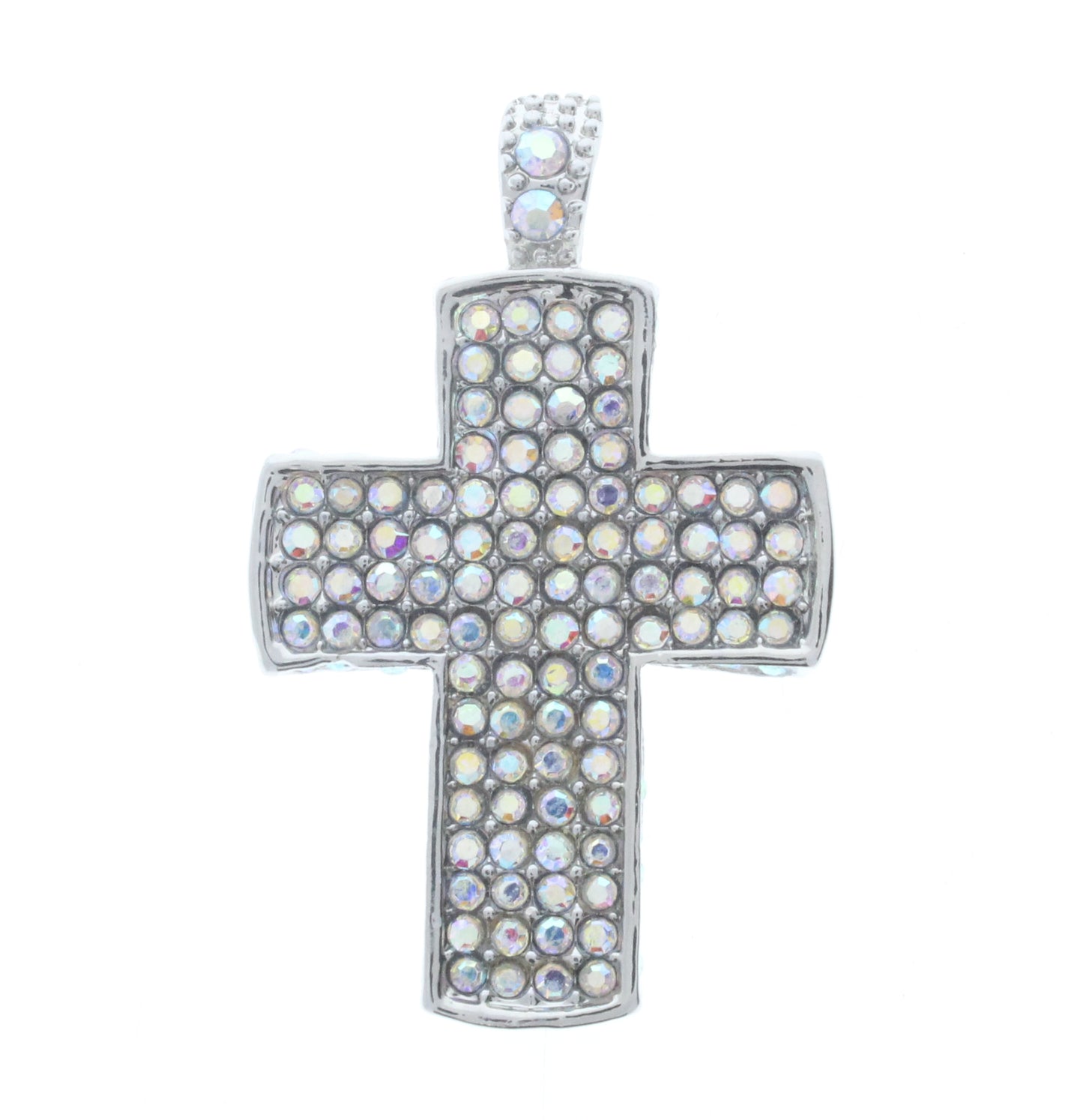 Latin Cross Pendant w/Magnetic Clasp, ea