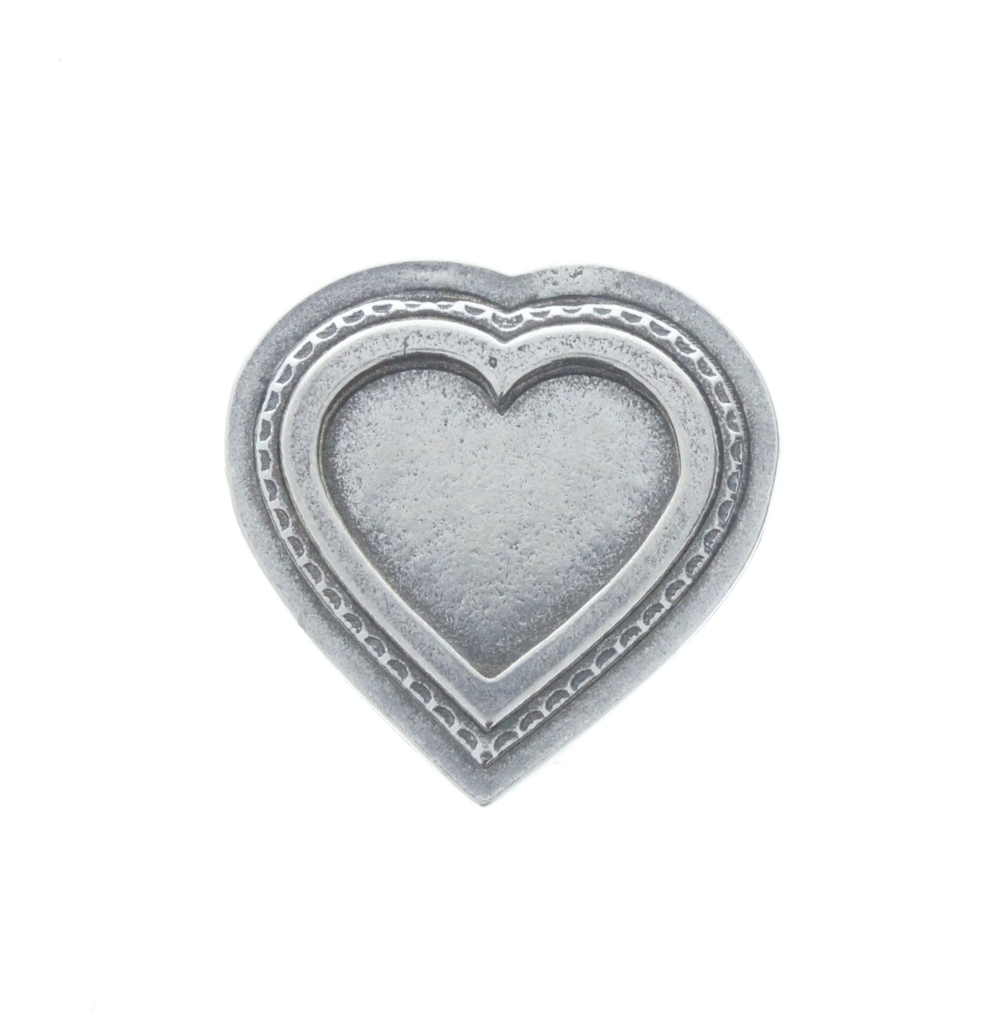 Heart Pendant w/Bezel, ea