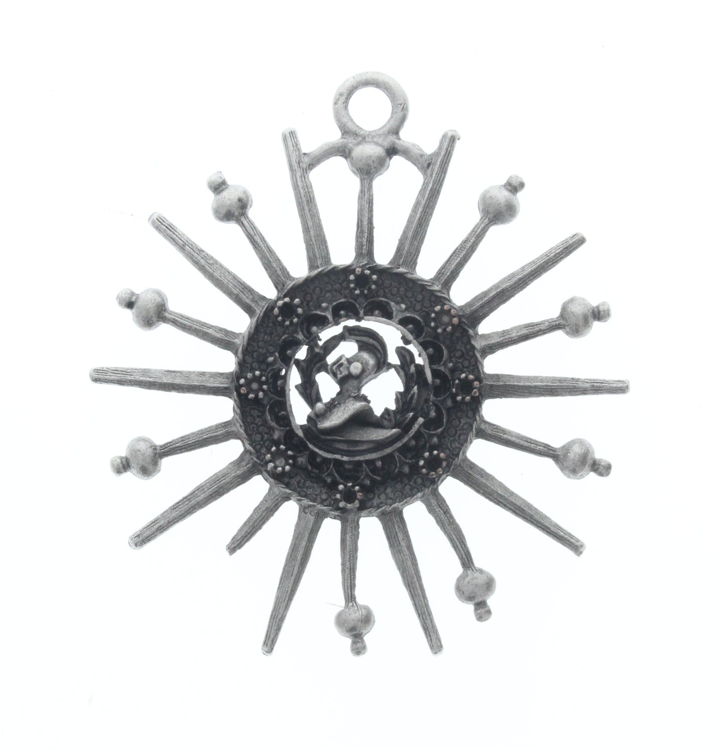 Baroque Knight Sun Pendant, ea