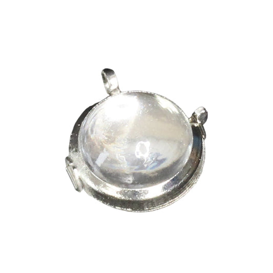 Round Domed Bubble Glass Locket Pendant, 1 ea