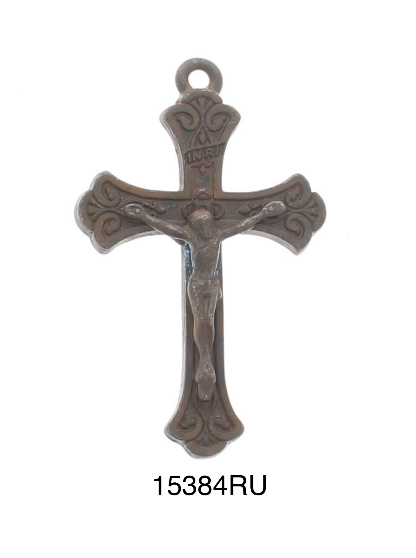 Christ Crucifix pendant selection, Rustic Bronze, pack of 3 each