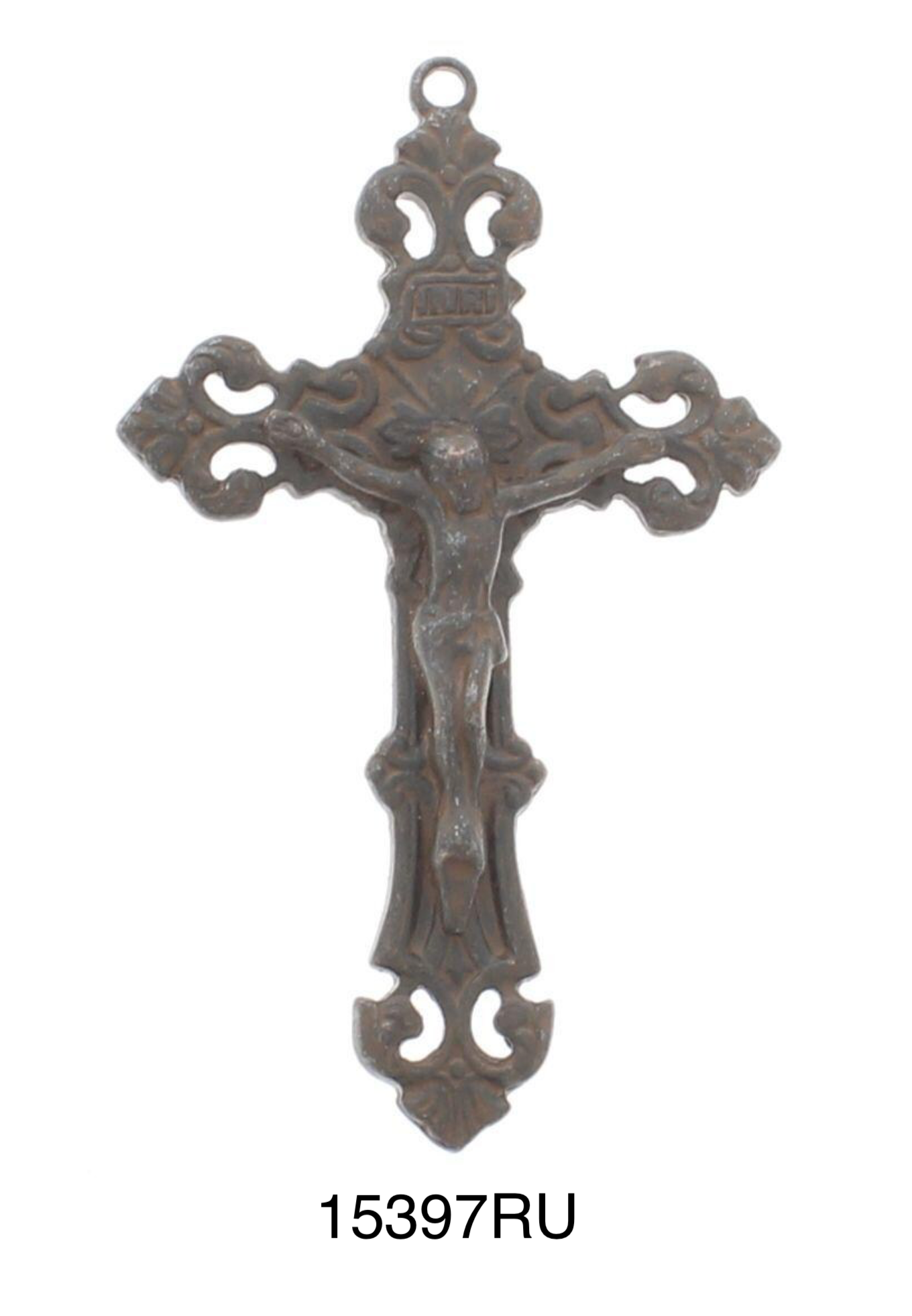 Christ Crucifix pendant selection, Rustic Bronze, pack of 3 each