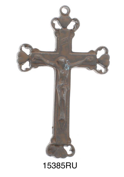 Christ Crucifix pendant selection, Rustic Bronze, pack of 3 each