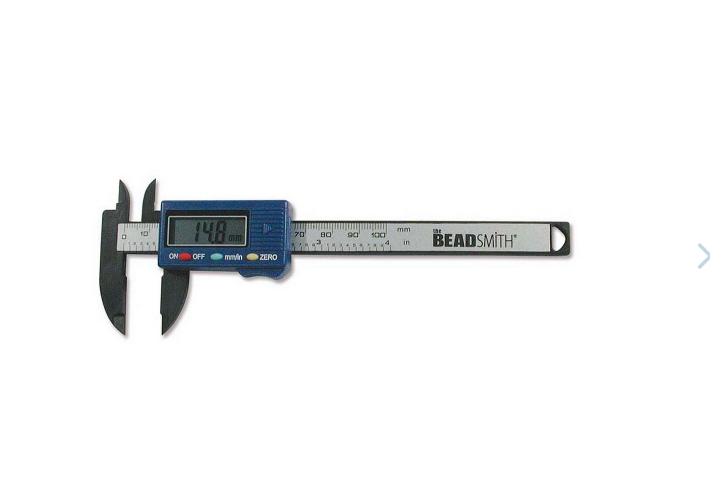 BEADSMITH DIGITAL CALIPER 4 IN-100MM/ CARBON FIBER