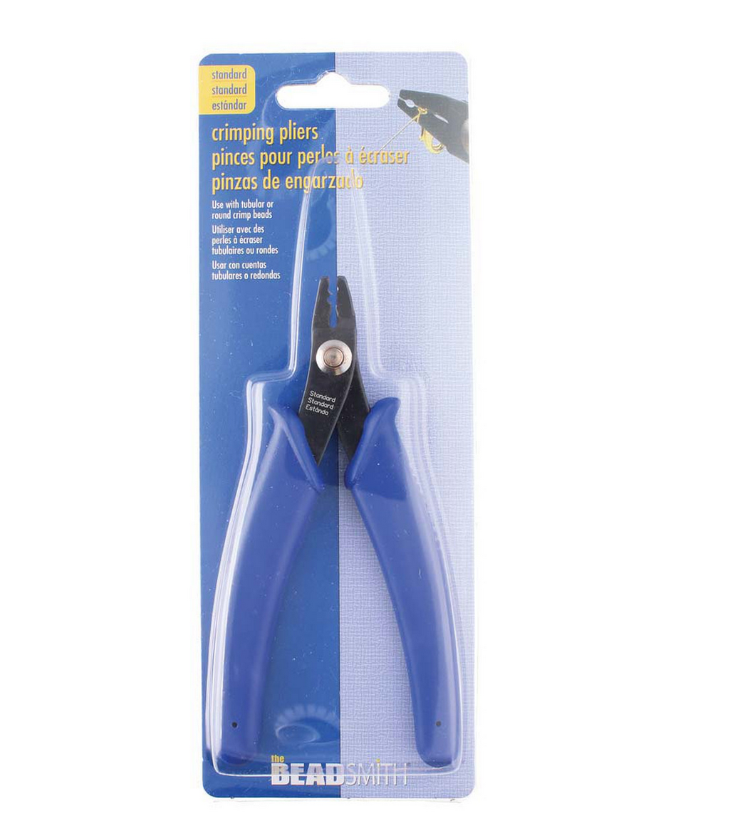 Beadsmith Crimping Pliers, Standard Size, 2x2mm, comfort grip, each