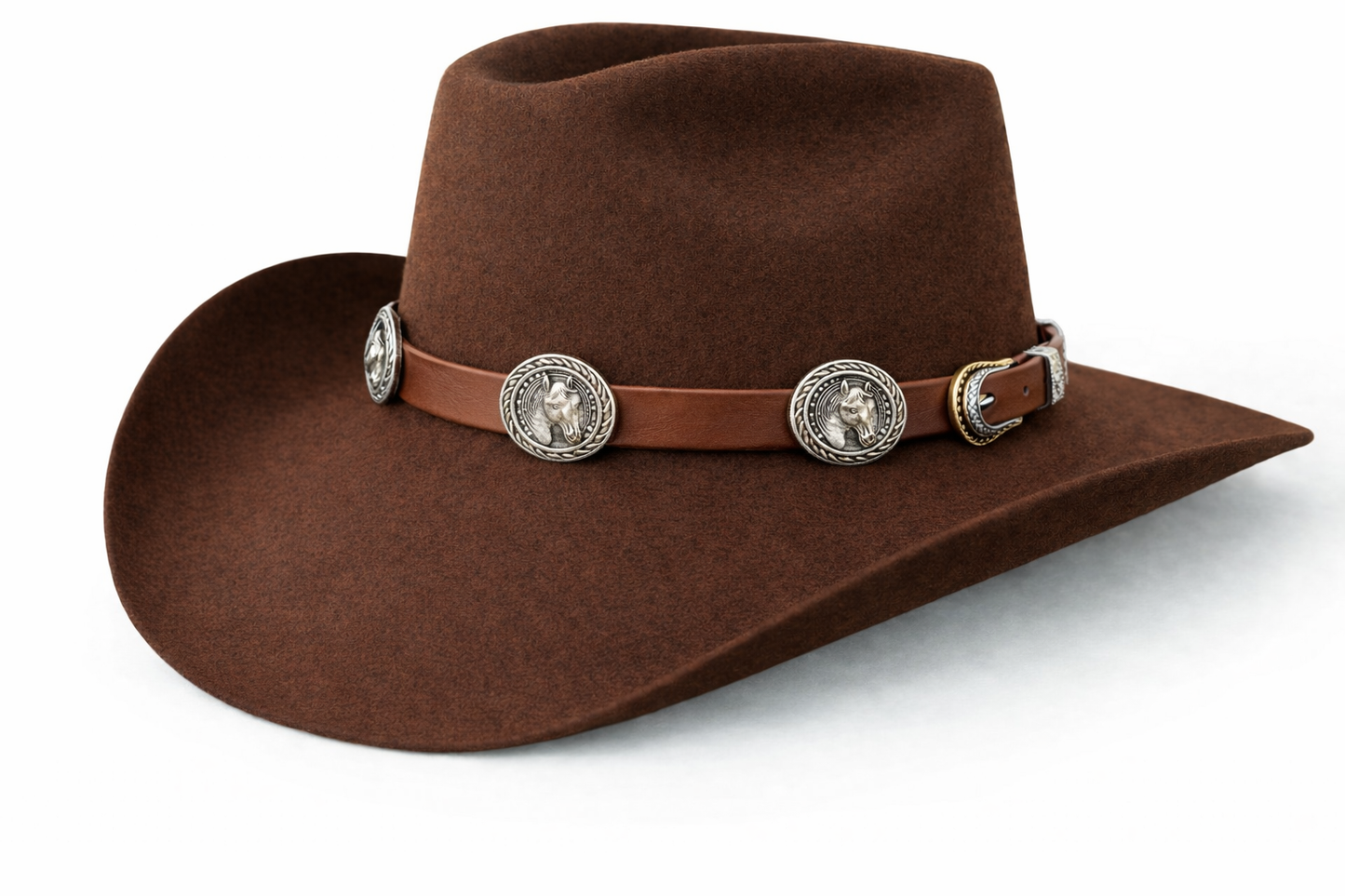 Silver Stallion Adjustable Hatband, made in USA, each