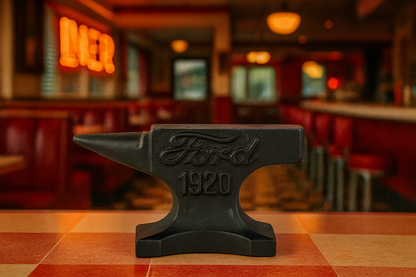 Ford 'FORD 1920' Cast Iron Miniature Anvil, Cast iron, Each