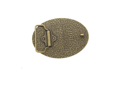 66mm x 91mm Armadillo Belt Buckle – Antique Silver & Gold Western Buckle, made in USA, each