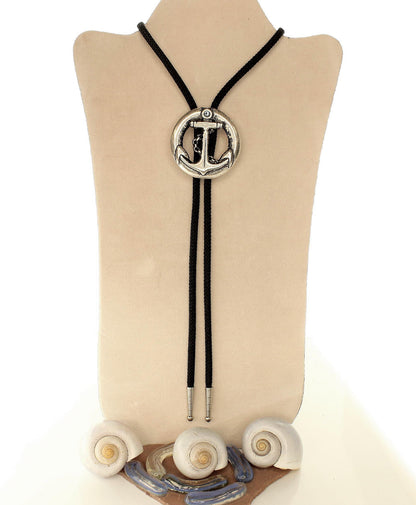50mm Mariner’s Anchor Bolo Tie, made in USA, each