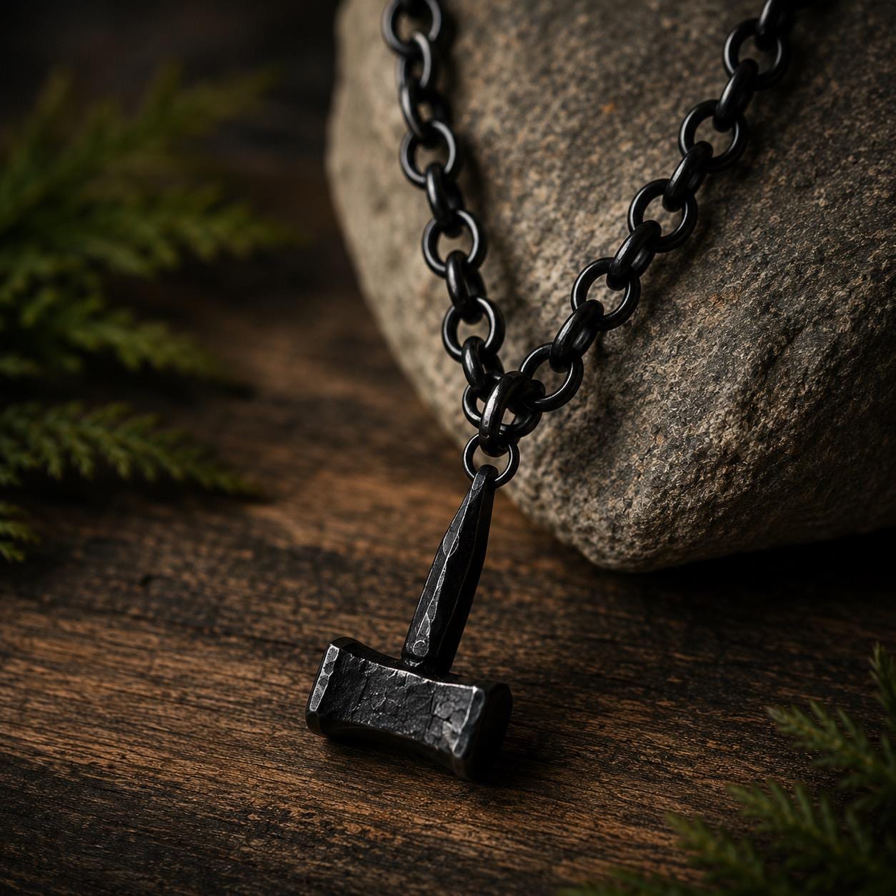Handcrafted Thor’s Hammer Necklace, made in USA, each
