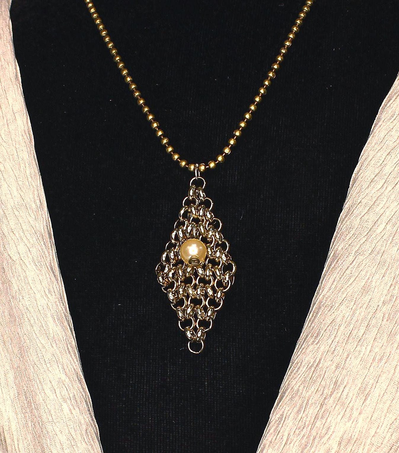 Golden Cascade Necklace, made in USA, each