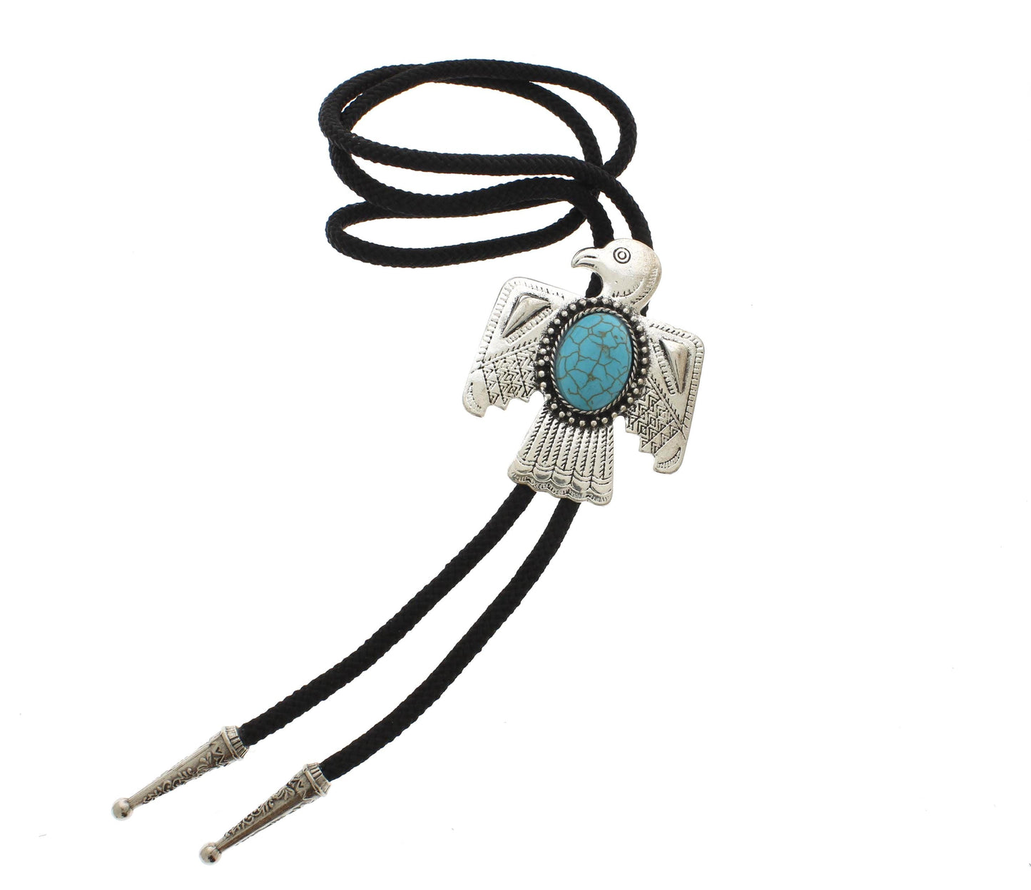 68mm x 54mm Thunderbird Bolo Tie, made in USA, each