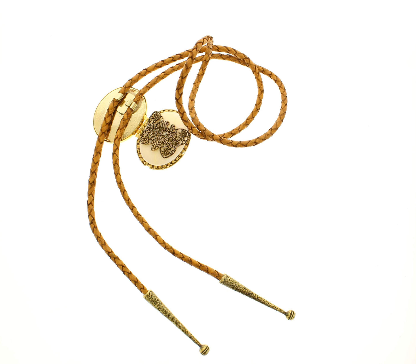 Butterfly Locket Bolo Tie, made in USA, each