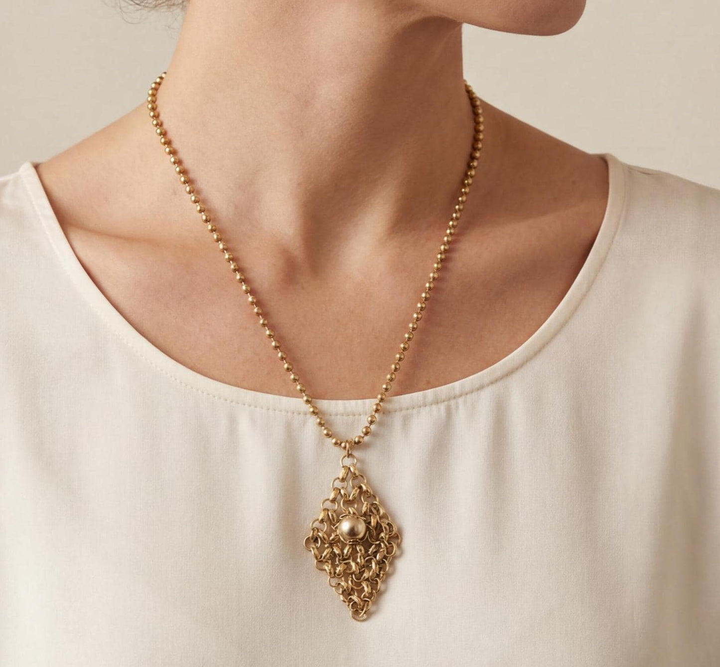 Golden Cascade Necklace, made in USA, each