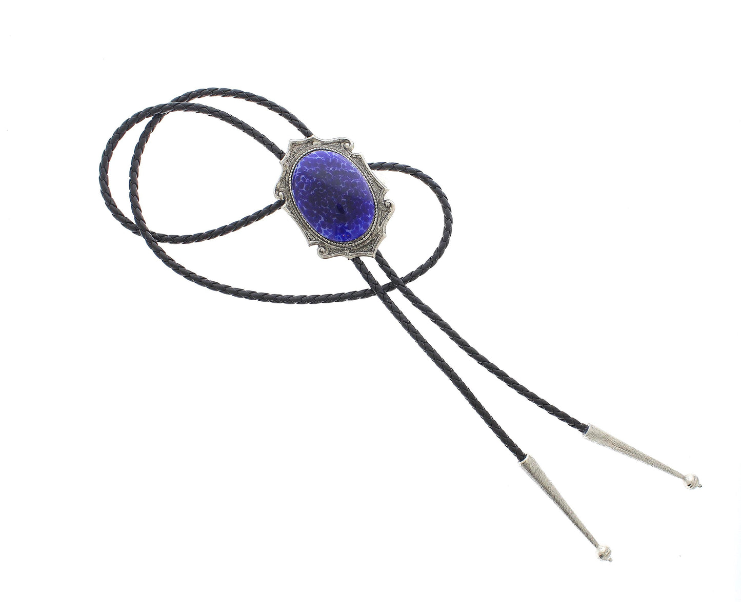Midnight Indigo Stone Bolo Tie, made in USA, each