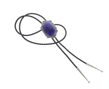 Midnight Indigo Stone Bolo Tie, made in USA, each