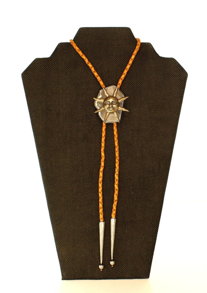 Celestial Sun Face Bolo Tie, made in USA, each