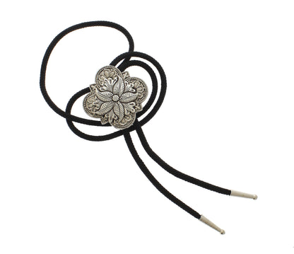 56mm Floral Concho Bolo Tie, made in USA, each