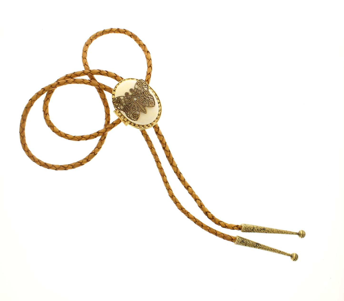 Butterfly Locket Bolo Tie, made in USA, each