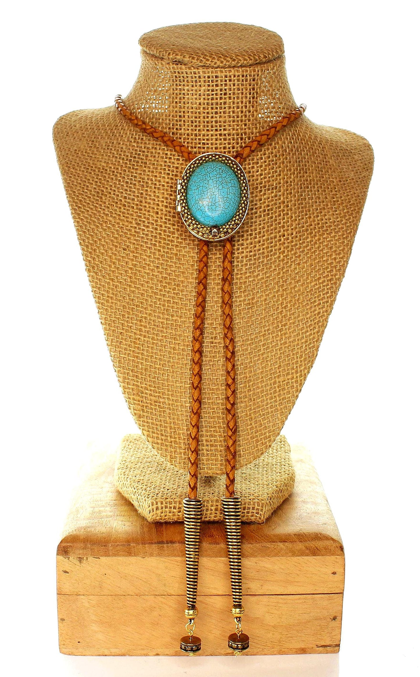 Turquoise Horizon Keepsake Bolo Tie, made in USA, each