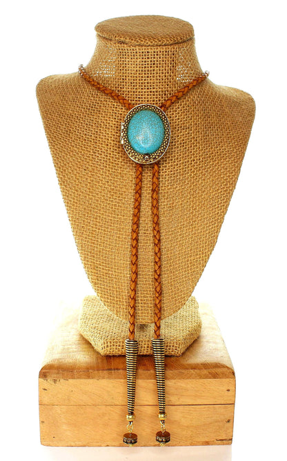 Turquoise Horizon Keepsake Bolo Tie, made in USA, each
