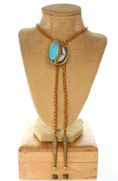 Turquoise Horizon Keepsake Bolo Tie, made in USA, each