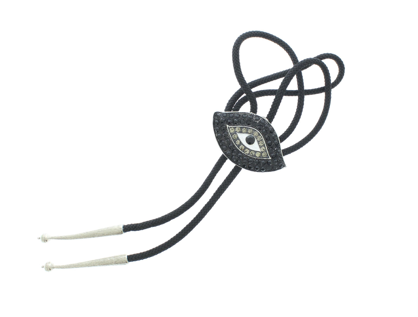 Black Evil Eye Bolo Tie, made in USA, each