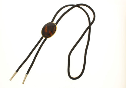 43mm x 32mm Amber Stone Bolo Tie, made in USA, each
