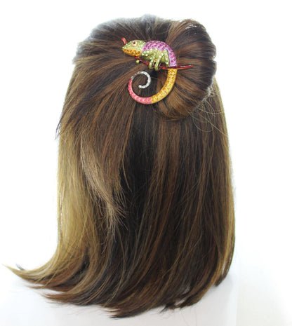 Jeweled Chameleon Hair Tie, made in USA, each
