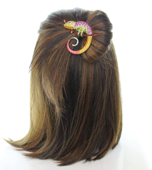 Jeweled Chameleon Hair Tie, made in USA, each