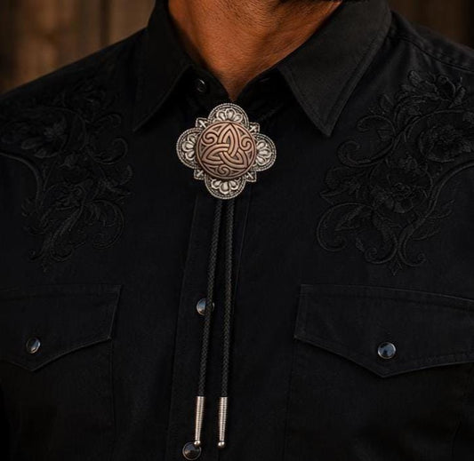 56mm Celtic Knot Bolo Tie, made in USA, each