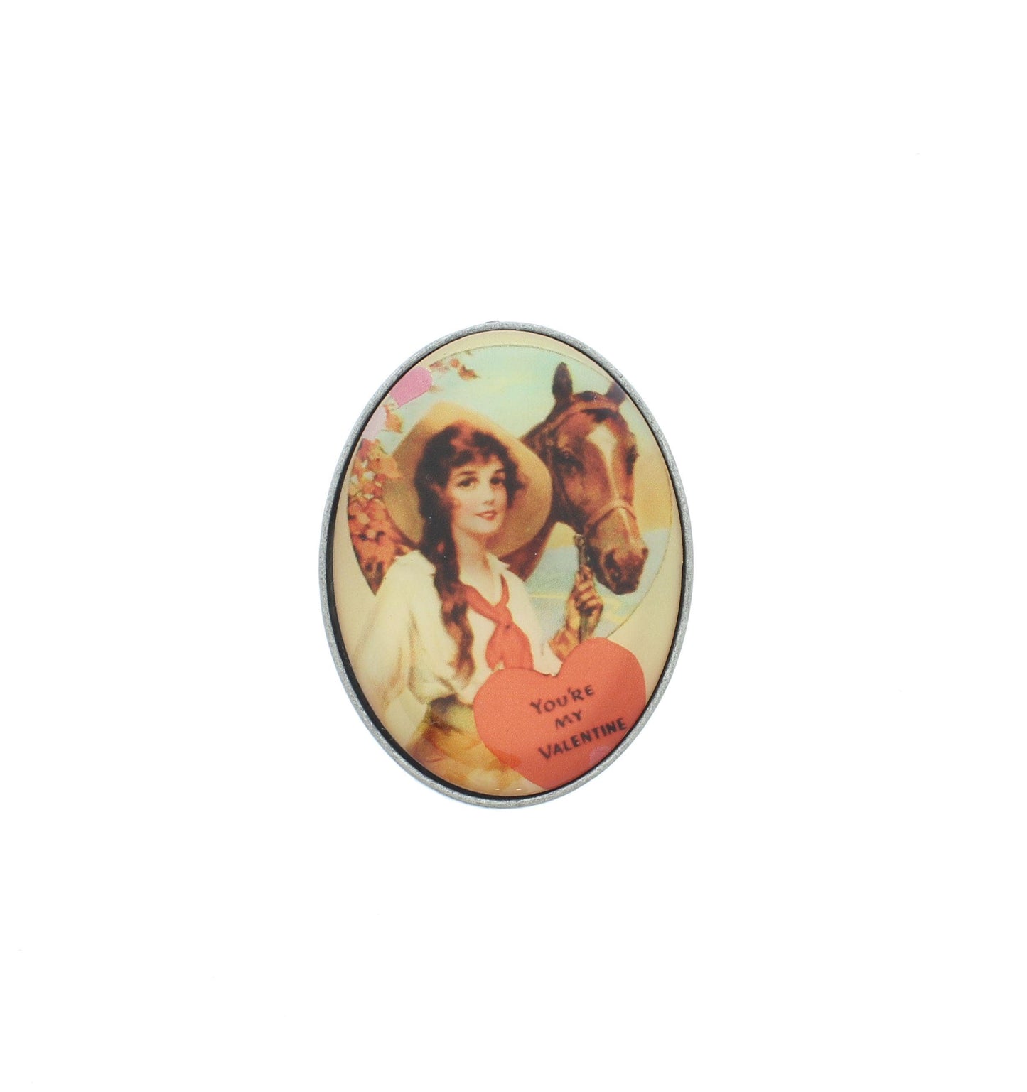 57mm x 43mm Vintage Romance Scarf Slide, made in USA , each