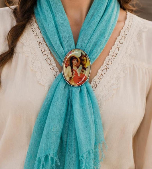 57mm x 43mm Vintage Romance Scarf Slide, made in USA , each