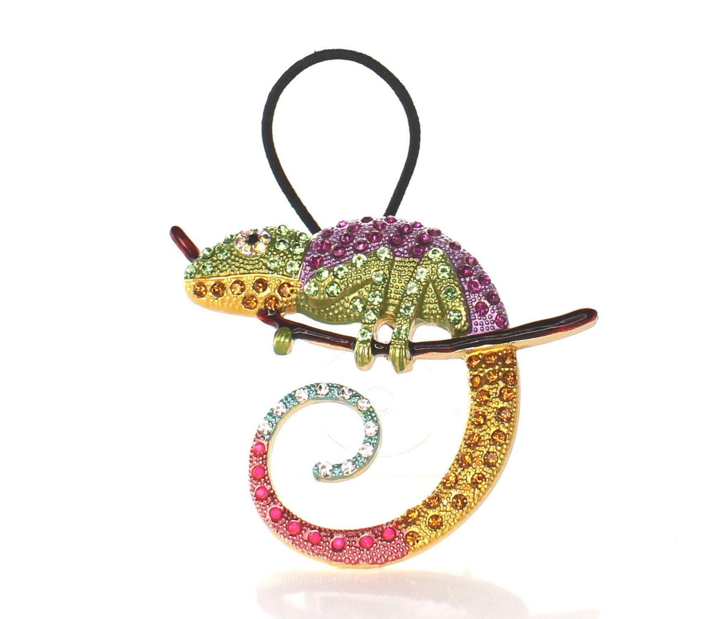 Jeweled Chameleon Hair Tie, made in USA, each