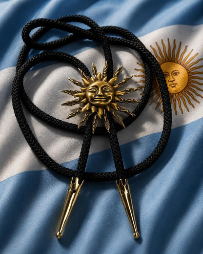 50mm Sol de Mayo Bolo Tie, made in USA, each